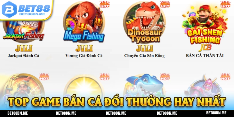 Top những trò chơi bắn cá đổi thưởng chất lượng hàng đầu thị trường